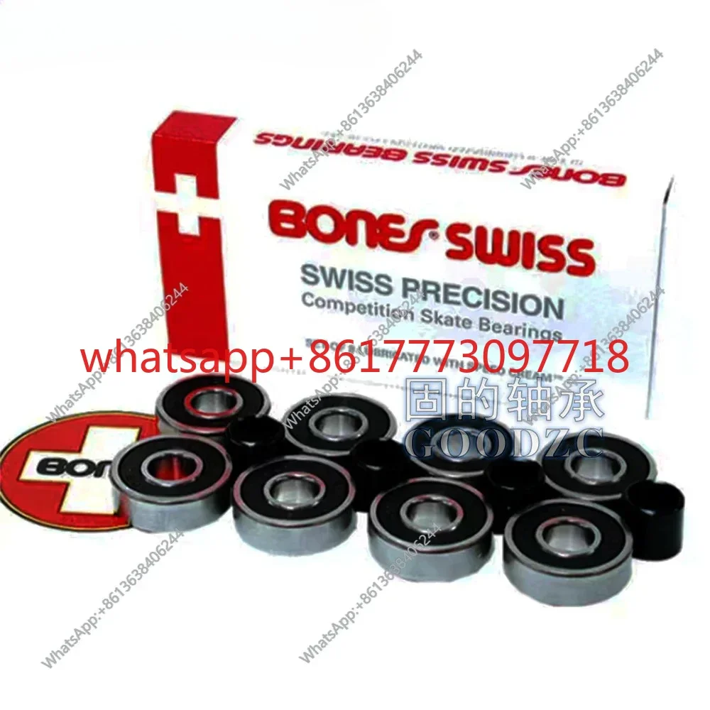 608RS scooter wheel hub BONES ceramic ball high-speed small bearing 608-2RS full set of accessories