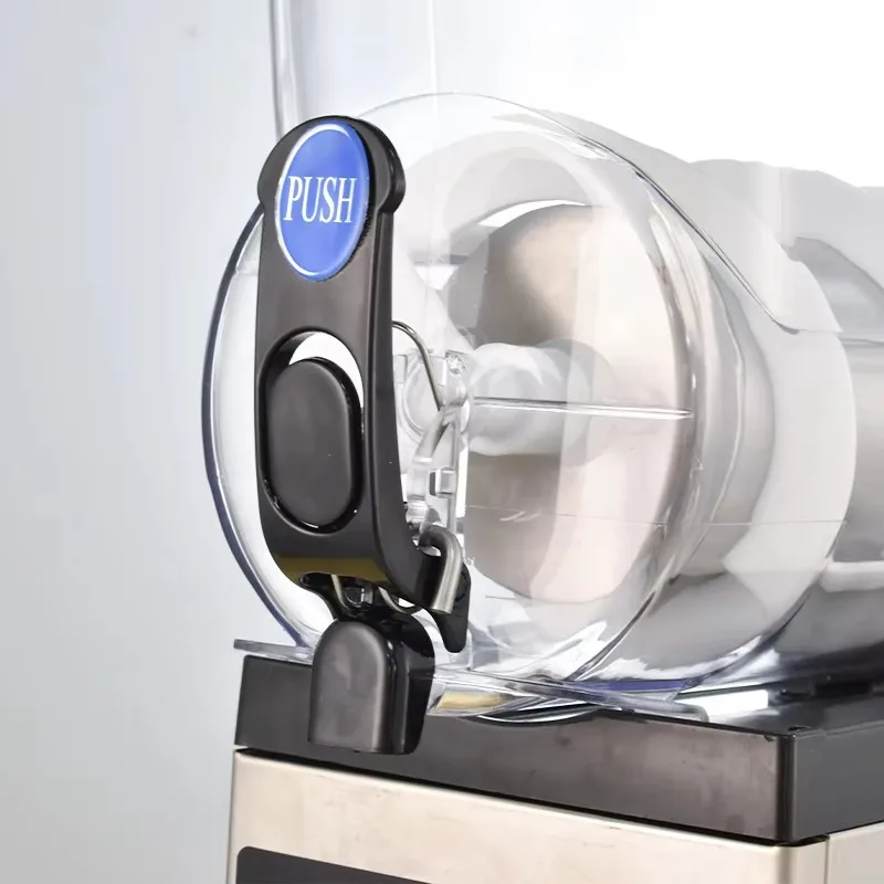 12L * 2 roestvrijstalen mini-slushmachine met kleine capaciteit voor commercieel restaurant om een smoothie-slushmachine te maken