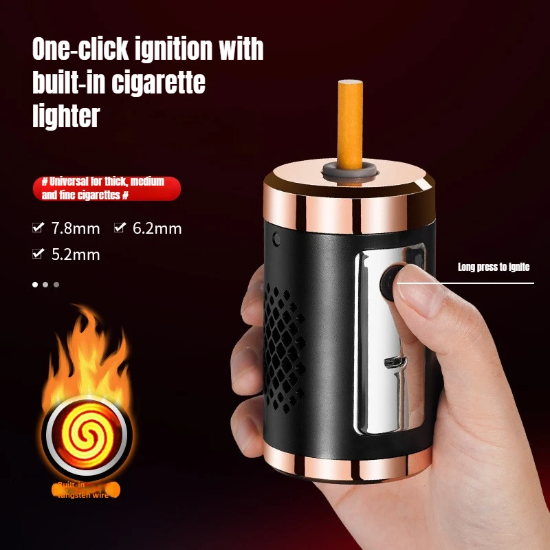 The Car Ashtray Comes with A Cigarette Lighter, One-click Ignition, USB Charging, Portable Car Use That Does Not Remove Ash