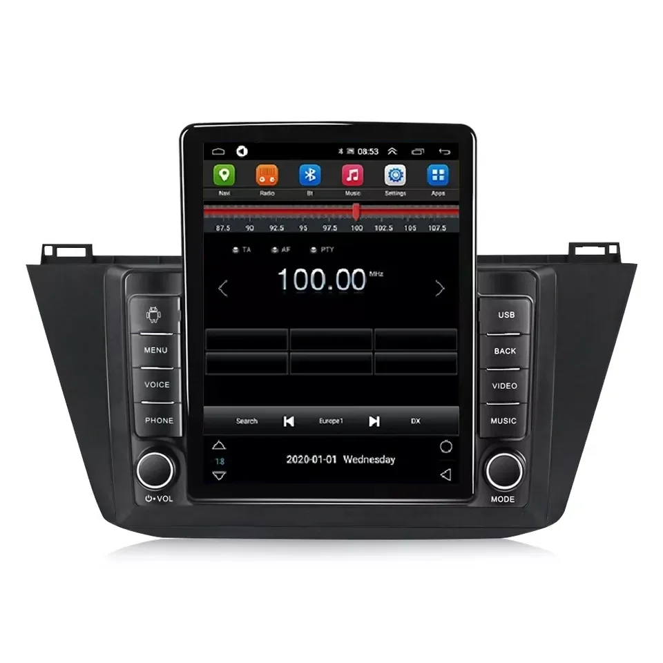 Autoradio Android 13, 8 Go/128 Go, DSP, RDS, AM, FM, GPS, BT, lecteur DVD, pour voiture VW Tiguan (2016, 2017, 2018)