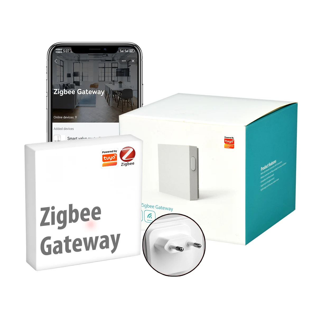 AC220 Tuya ZigBee Gateway Repeater Zigbee Gateway Signal Amplifier Extender for Smart Home Automation For Smart Life