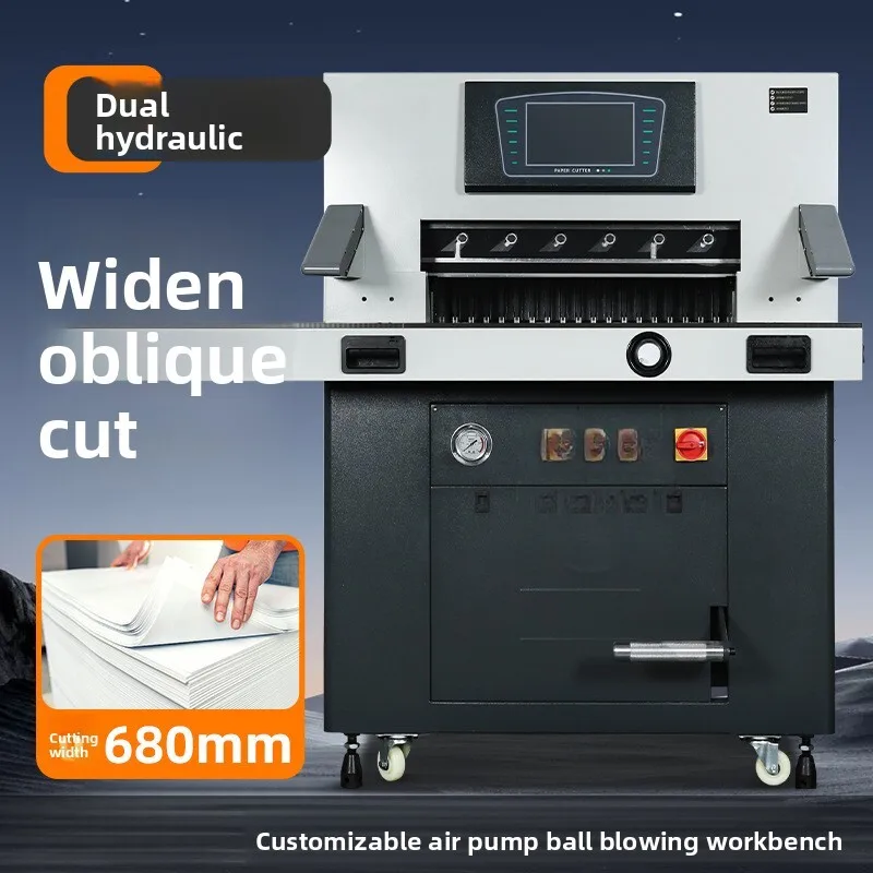 

Dual Hydraulic Variable Frequency Silent Automatic Trimmer Multi-functional Book Album Paper Cutter