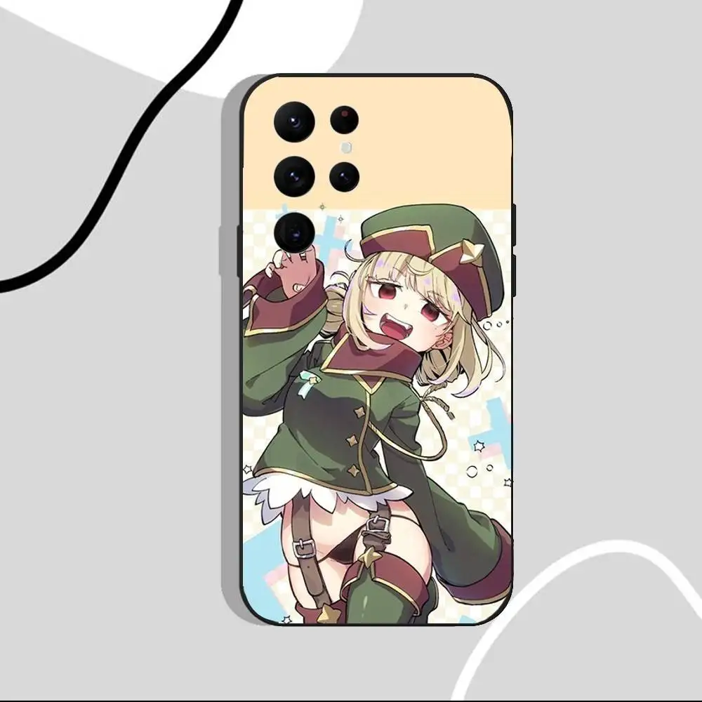 حافظة هاتف للفتيات السحرية لهاتف سامسونج S25، S24 Ultra، S20، S30 plus، S22 Plus، S23، Ultra 5G غلاف أسود من السيليكون