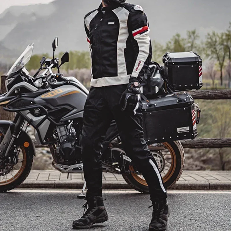 Winter windproof and anti fall motorcycle warm pants for outdoor cycling with protective gear and anti fall pants