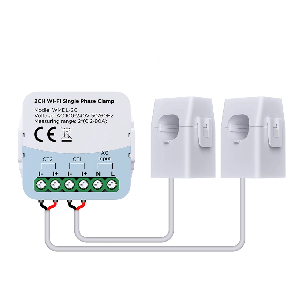 Photovoltaic/household general purpose, graffiti smart energy meter, current transformer two-way monitoring of power consumption