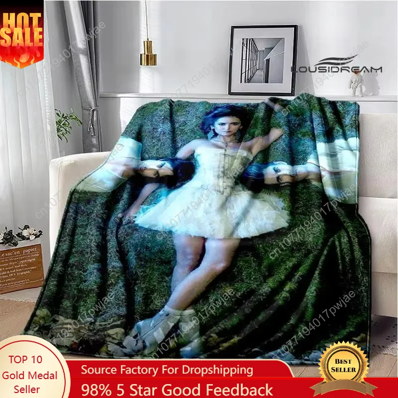The Vampire Diaries Damon Salvatore Printed Blanket  Soft Throw Blanket Warm Flannel Comfortable Custom blankets