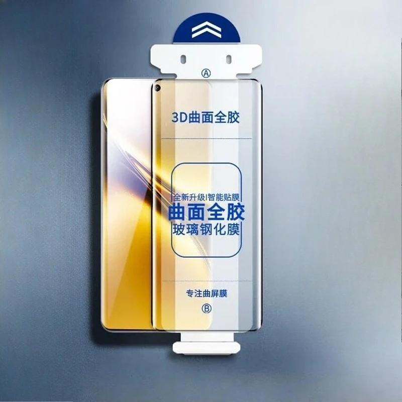 

For Vivo X200 Pro X200Ultra 3D Curved Full Glue Tempered Glass Screen Protectors For Huwei Pura 80 Pro Plus Pura80Ultra