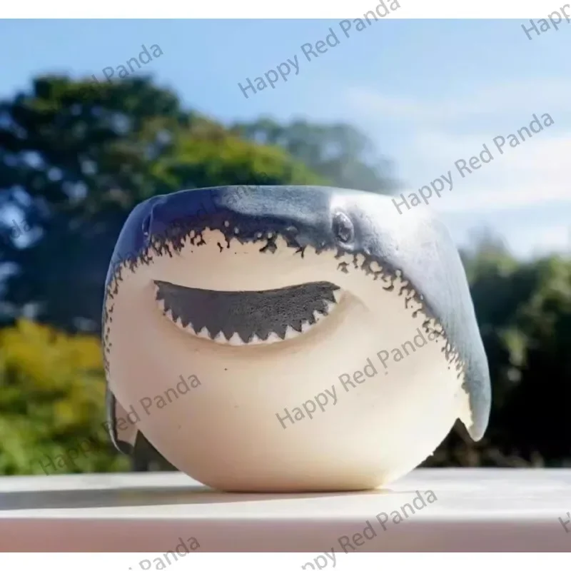 

Niche design of the same shark cup, mug, large-capacity drinking water cup, creative trend mug