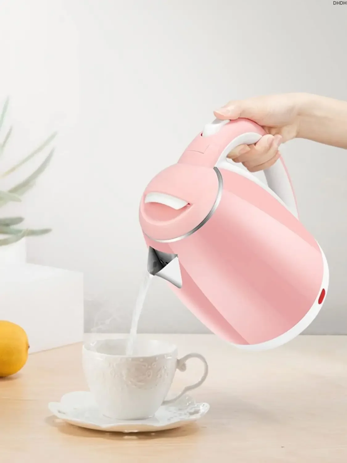 2L Electric Kettle Stainless Steel Kitchen Appliances Smart Kettle Portable Water Boiler Pot for Hotel Family Trip Kitchen