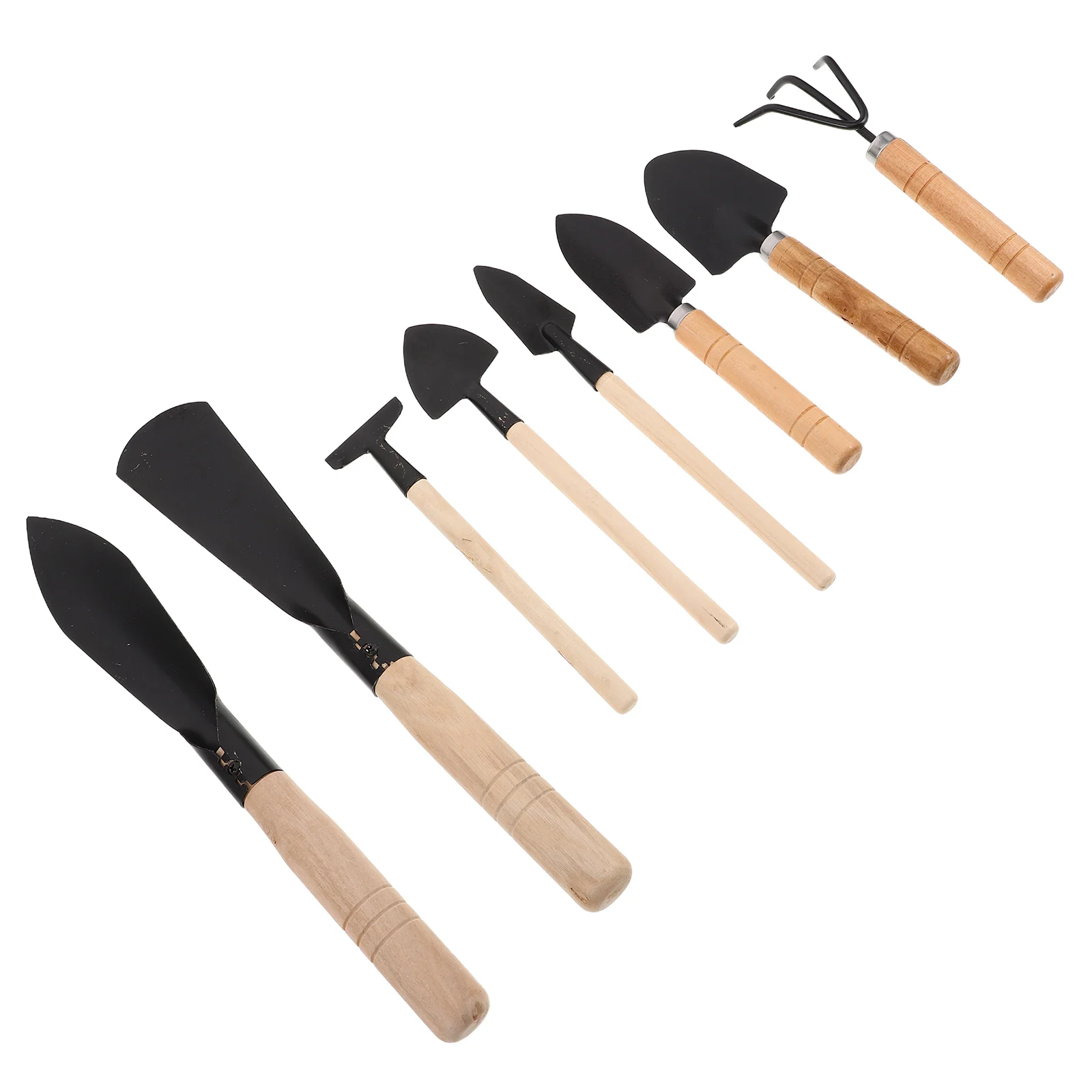 

Shovel Set Garden Rake for Gardening Bonsai Soil Scoops Small Tools Hand Wood Shovels