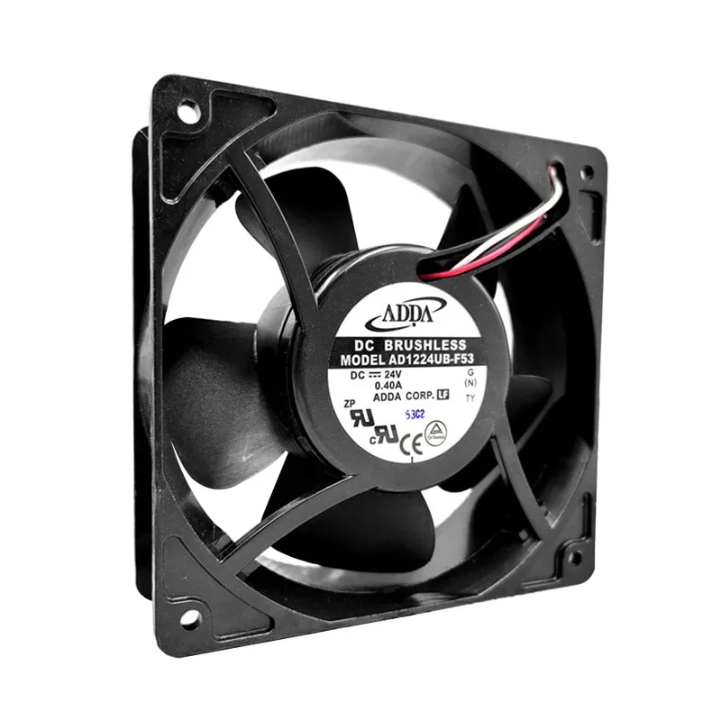 ORIGINALE AD1224UB-F53 24V 0.40A 12038 120*120*38mm NUOVO RADIATORE VENTOLA DI RAFFREDDAMENTO