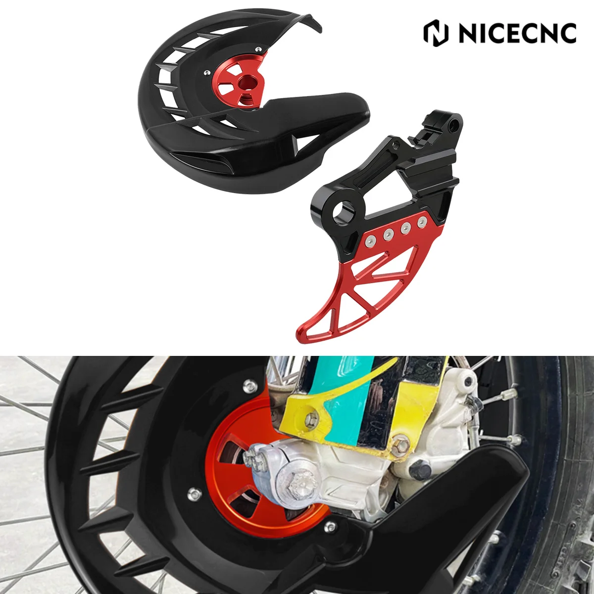 

NICECNC для Beta RR 300 RR 125 200 250 300 2020-2024 RR 400 450 498 2013-2014, комплект защиты переднего и заднего тормозного диска мотоцикла
