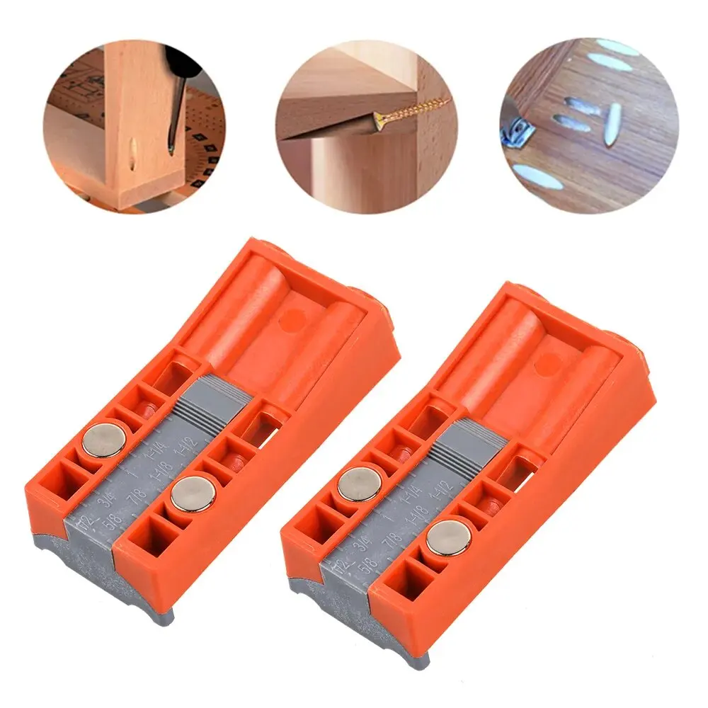 Single/Twin Pocket Hole Jig Kit Adjustable Joinery Pocket Screw Jig for Woodworking Angled Hole Locator Drill With Magnet Guide