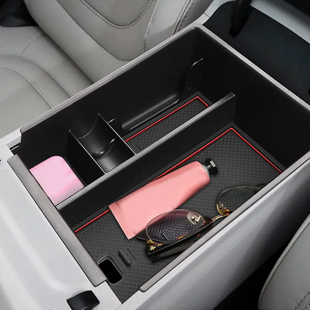 

Auto Center Console Organizer Tray Car Central Armrest ABS Secondary Storage Box Car Tools for Hyundai Tucson NX4 Limited 2022