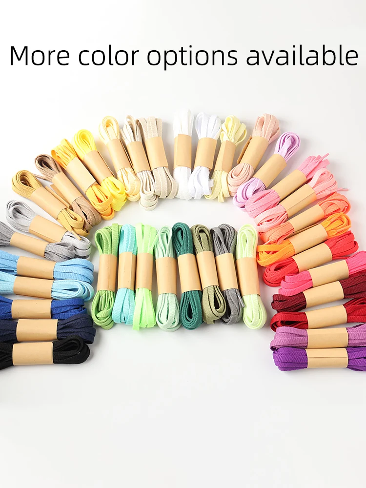 HIBERNIflat8mm wide laces 25colors  Women and Man Sneakers laces for shoes100/120/140/160cm For nike air force 1Converse Canvas