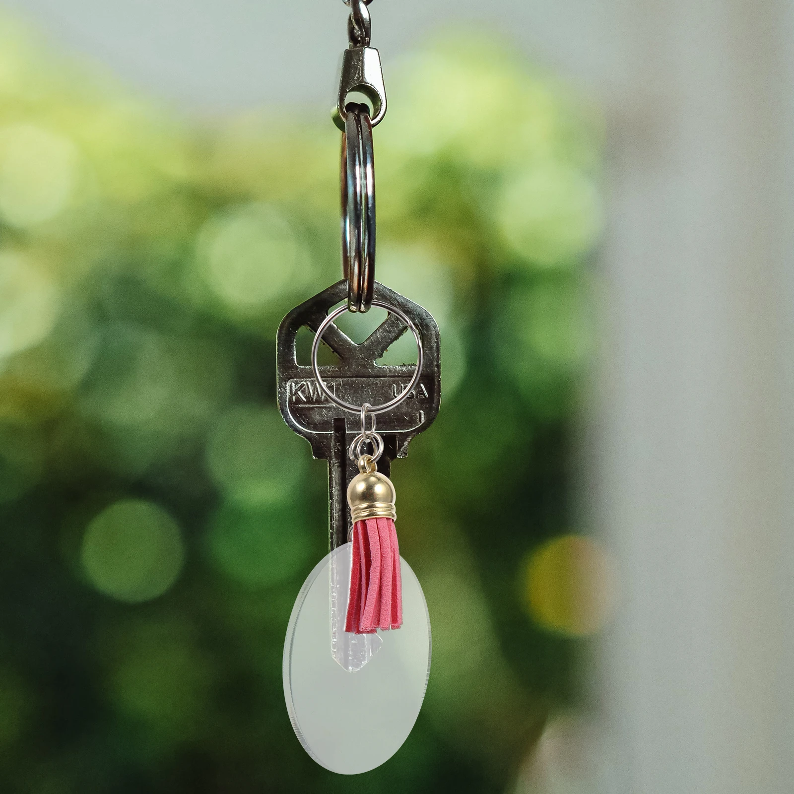 

DIY Tassel Keychain Rings Acrylic Jewelry Making Supplies Cute Charms Craft Accessories Decorative Pendant Materials