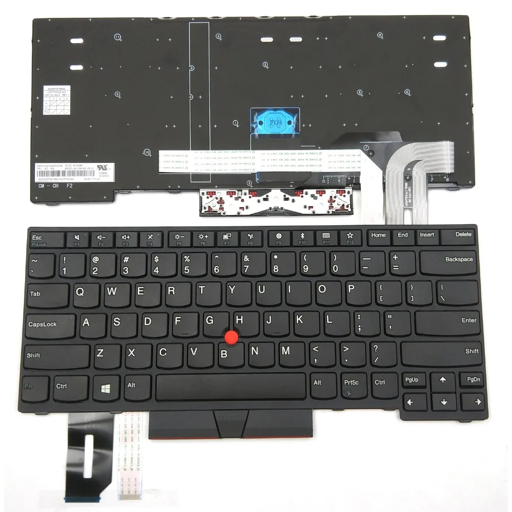 New Keyboard For Lenovo ThinkPad E480 L480 L380 Yoga T480s Series Laptop US Black Without Backlit