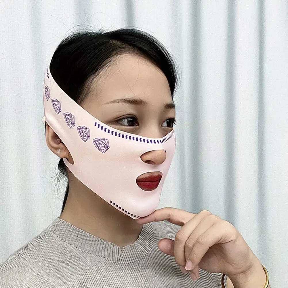 Double-deck Face Slimming Bandage Face Lifting Belt V Line Face Shaper Cheek Chin Lift UP Strap Anti Wrinkle Facial Band Beauty