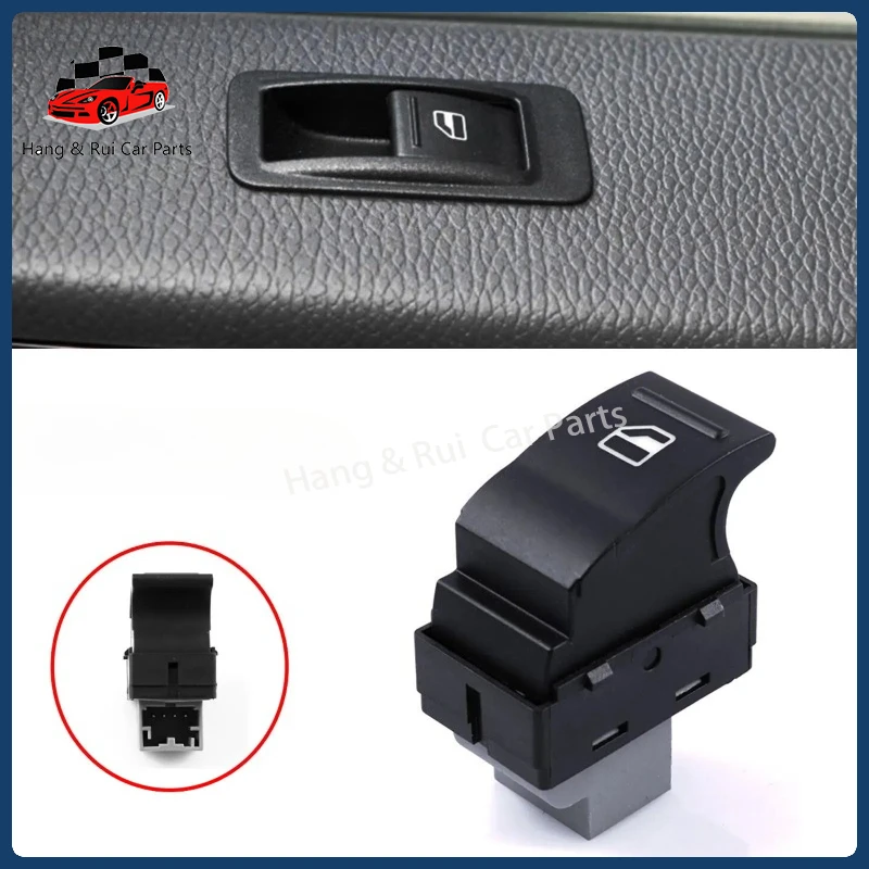 7E0959855 Auto Car Electric Door Window Single Switch Button Control For VW Transporter T5 T6 Caravelle Multivan Passenger Side