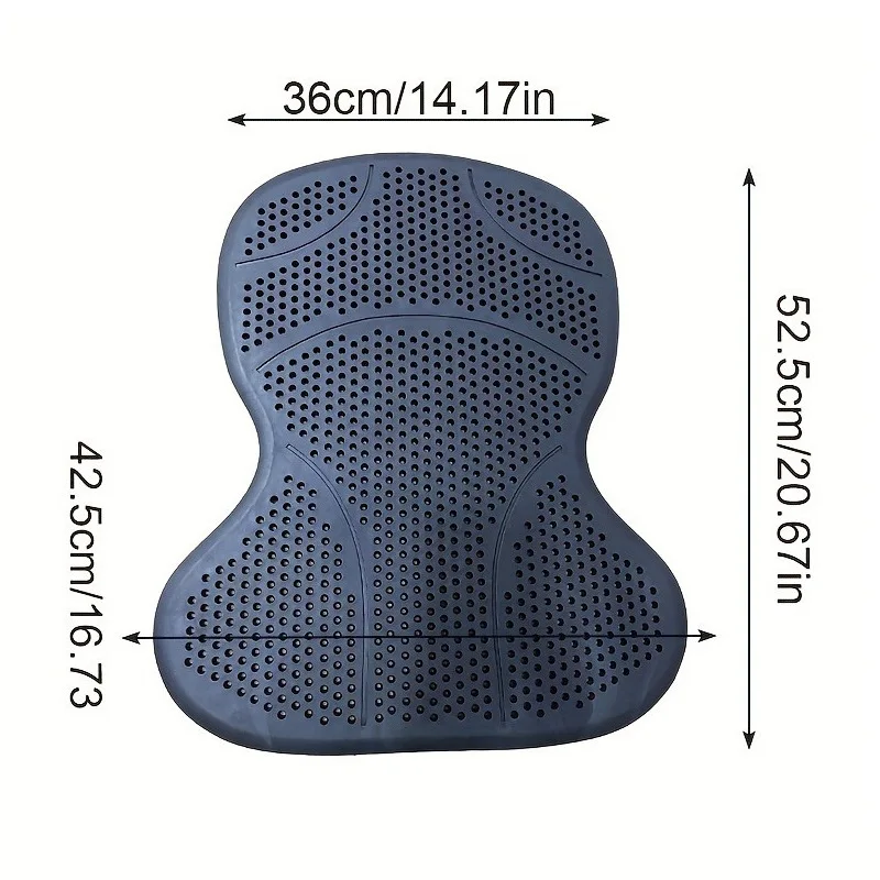

Silicone saddle anti-slip pad Matt Equestrian Silicone Saddle Pad Shock Absorption Non-Slip Fixed Saddle Buffer Saddle