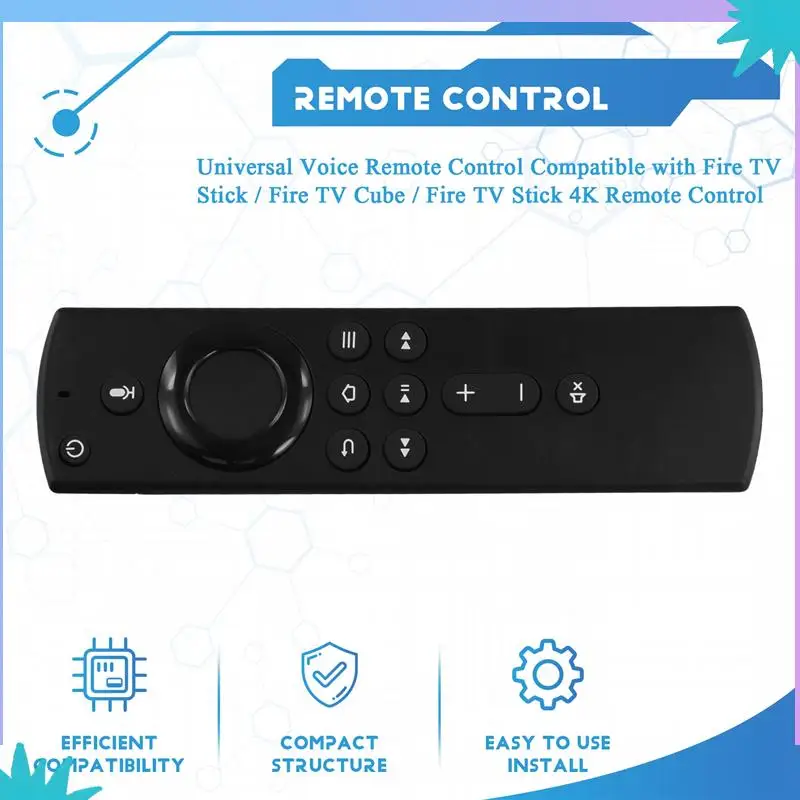 جهاز التحكم عن بعد الصوتي العالمي ABZW متوافق مع جهاز التحكم عن بعد Amazon Fire TV Stick / Fire TV Cube / Fire TV Stick 4K