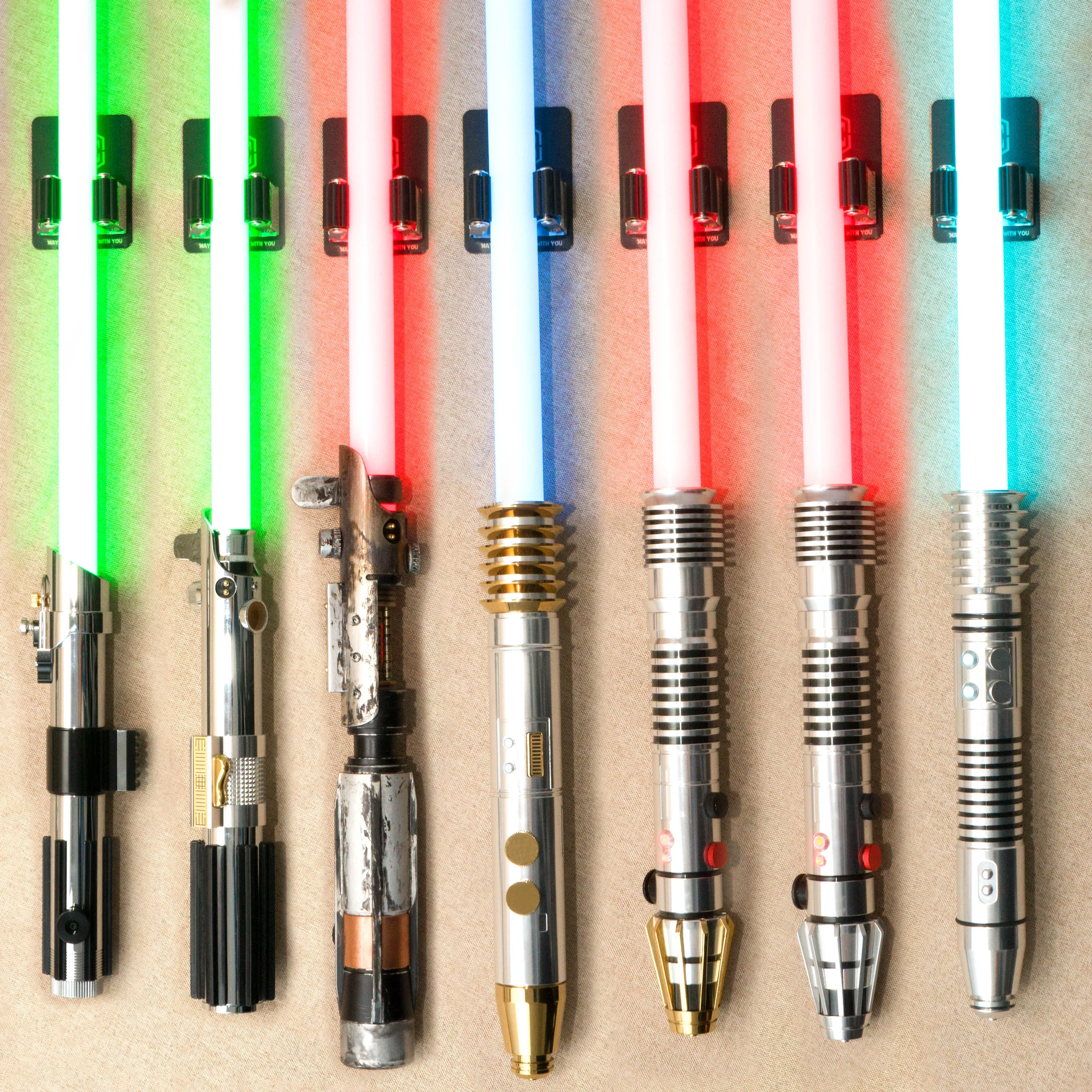 Lightsaber accessories fix pixel blades with more than 17 different icon designs