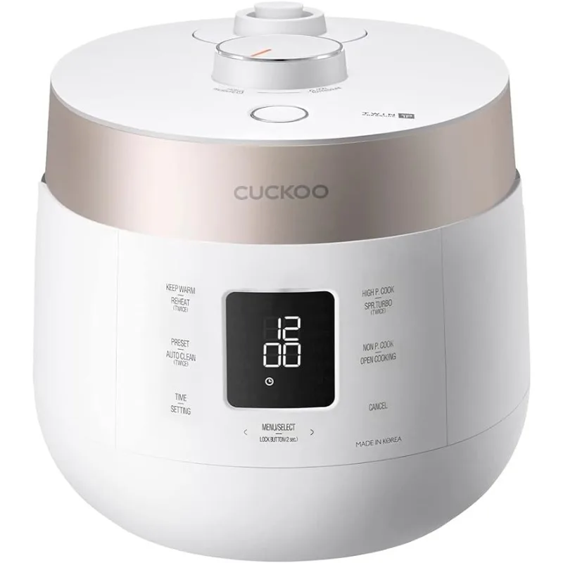 

CUCKOO HP Twin Pressure Rice Cooker 16 Menu Options: White, GABA, Veggie, Porridge, & More, Fuzzy Logic Tech, Energy Saving