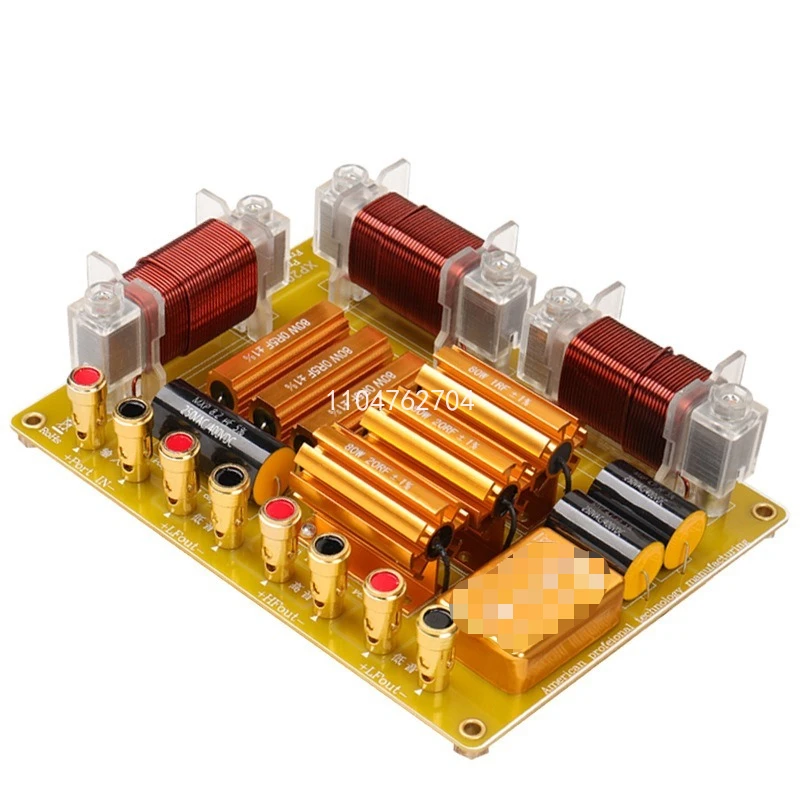 

For Professional Audio High Power 2-Way Crossover Board with Amplifier, Compatible with Dual 15/18 Inch Speakers