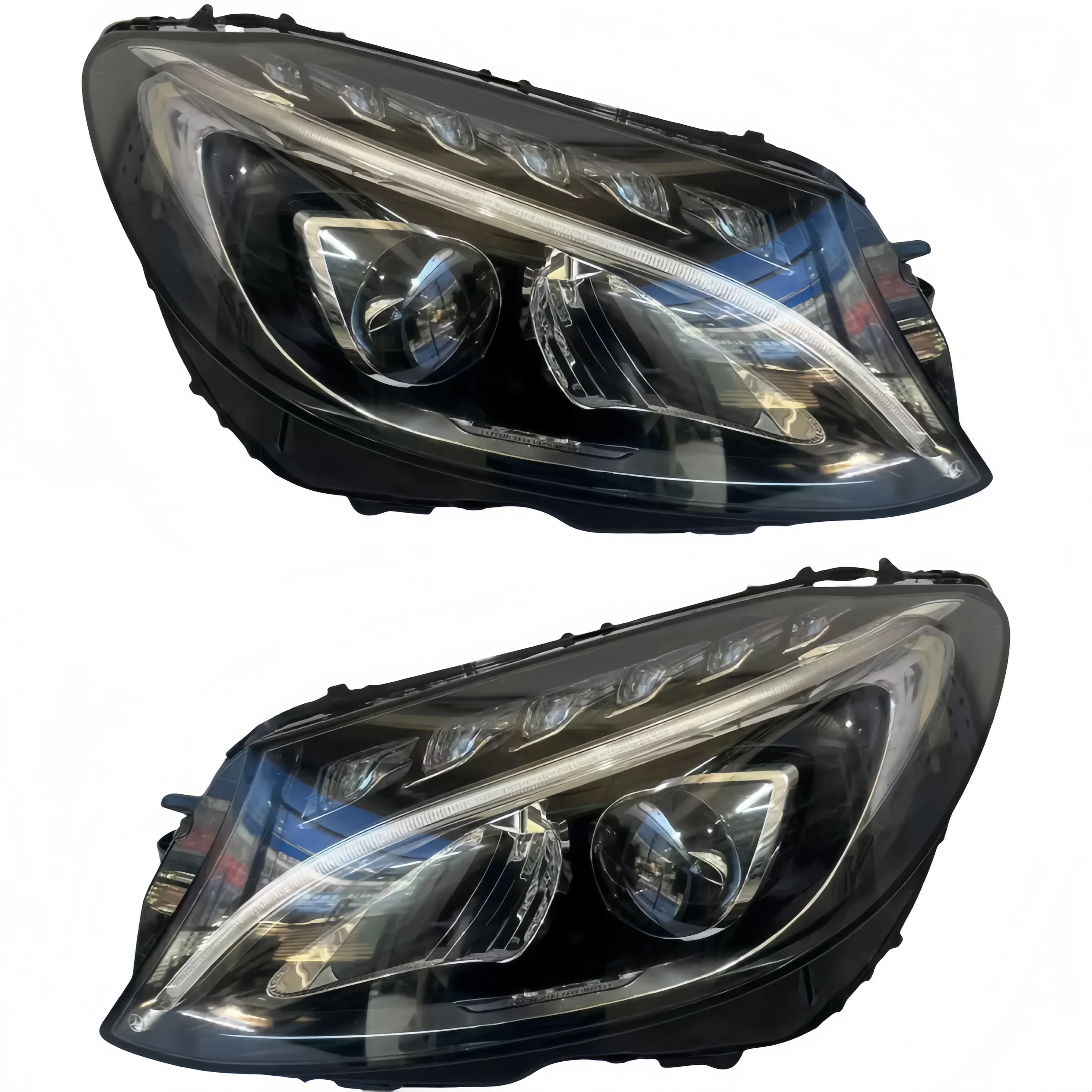 

LED Headlights Compatible Wit Mercedes-Benz W205 C200 C260 2015-2018 Full LED Headlight Assembly A2048205059