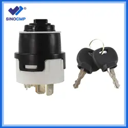 Ignition Switch w/ 2 Key 9 Pins / 10 Pins 701/80184 50988 858/04674 701/45500 for JCB JCB200 JCB220 Tractor Preheat Start Switch