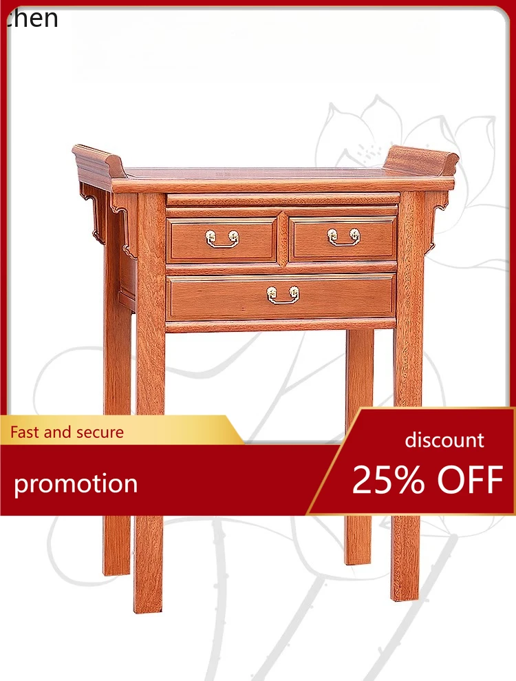 

ZML Buddhist Altar New Chinese Style Bridge Tabletop Home Offering Table Guanyin Bodhisattva Modern God of Wealth Cabinet