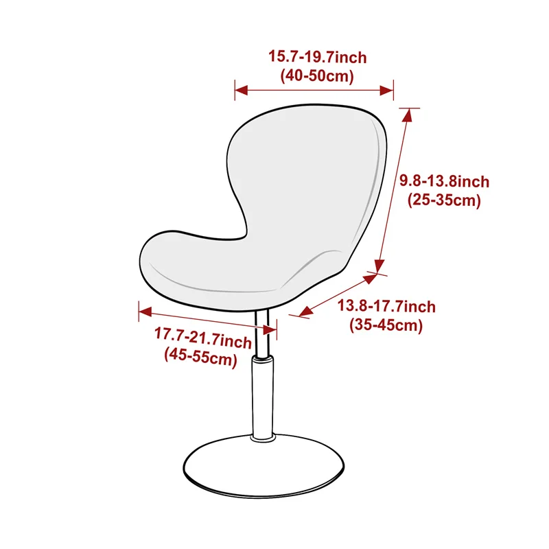 1/4pcs Durable Jacquard Butterfly Curved Chair Cover All-inclusive Bar Seat Cover Elastic Stool Seat Slipcovers for Living Room