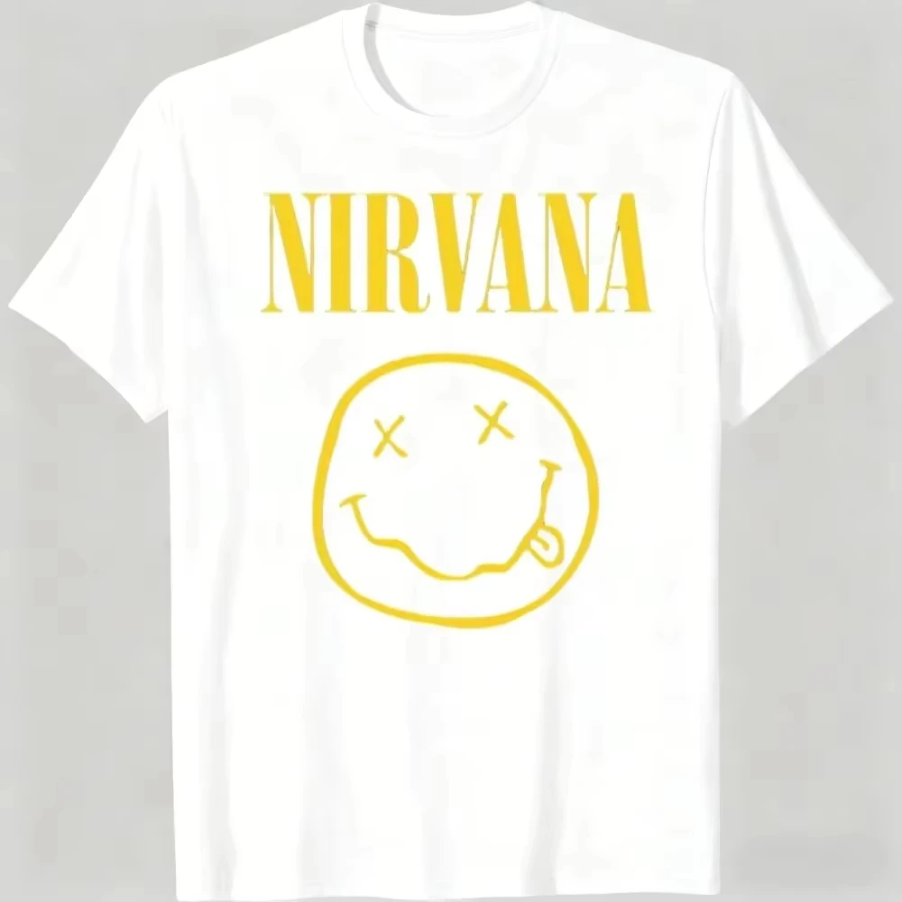 2026 Smiley Face Graphic Print Short Sleeve Crew Neck T Shirt, Oversized Tee, Kids Adults Simple Face Pattern Casual Printed Top