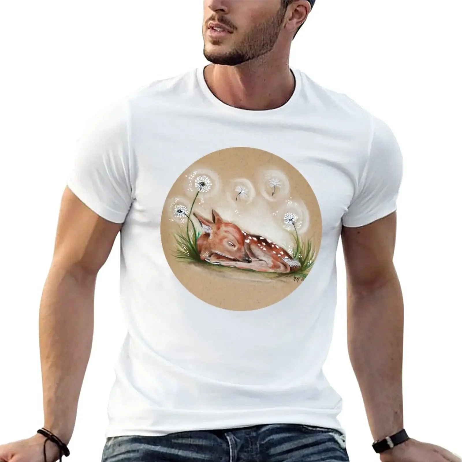 

Forest Faery Fawn T-Shirt for a boy animal prinfor boys mens tall t shirts