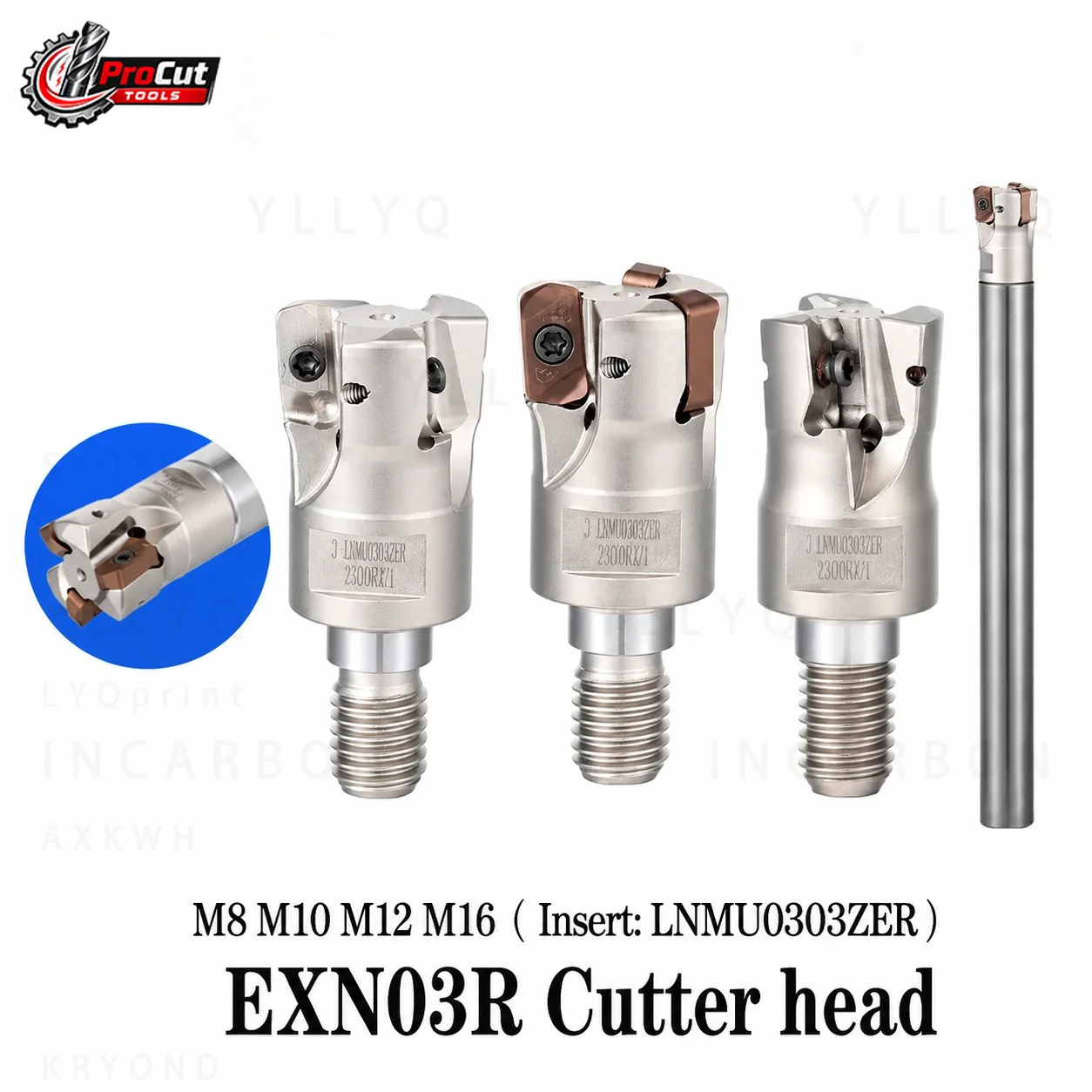 exn03r-両面ヘビーデューティ内部冷却ブレード-m8-m20、cnc-加工用-lnmu0303-lnmu0303zer-インサートと互換性あり
