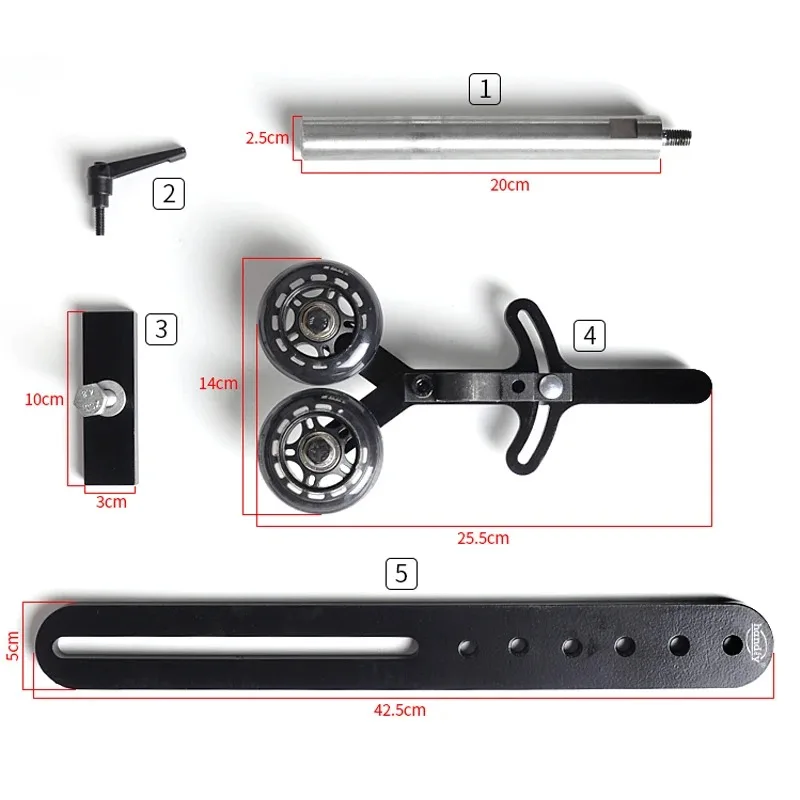Auxiliary bracket woodworking lathe wood rotating auxiliary frame anti-scoop deflection bracket ultra-thin anti-cracking bracket