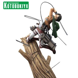 In magazzino originale KOTOBUKIYA ARTFX J Levi Ackerman 28CM Anime Figure Attack on Titan bambole modello In scatola da collezione statuetta giocattolo