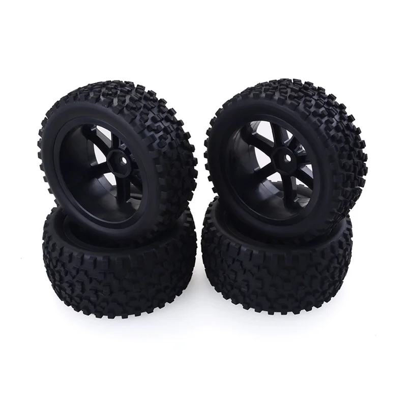 -AT52 4Pcs Big Tires Widened Tyre Wheel For Wltoys 144001 144010 124019 124018 124017 12428 1/12 1/14 RC Car Upgrade Parts