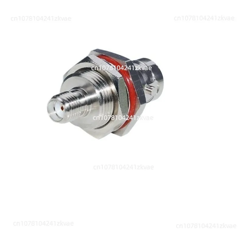 BNC Female To SMA Female Adapter Large Hex Flange Panel Mount Waterproof RF Connector 6G Hz BNC-SMA Feedthrough Adaptor