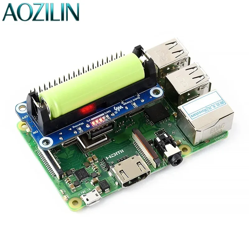 Bidirectional Fast‑Charging 5V Lithium Battery Power Bank Expansion Board for 4B 3B+ Zero W Single‑Board Computer DIY Project
