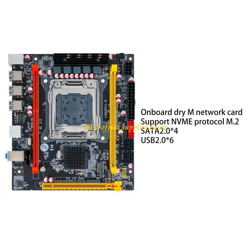 

A9LC X79-3.3HB Motherboard LGA 2011 USB Slots PCI-E 16X DDR3 x 2 Memory Slot NVME for M.2 Support LGA 2011 Xeon