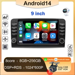 Android For Mercedes Benz M-Class W164 GL-Class X164 ML GL Car Player Auto Radio Multimedia GPS Video Navigation Carplay Screen