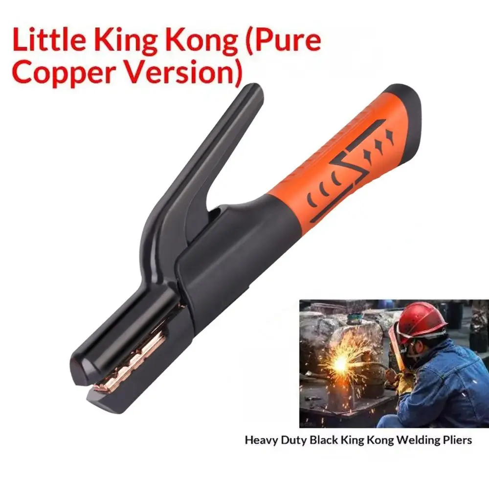 

500A 1000A Welding Electrode Holder Heavy Duty Secure Grip Electrode Clamp Thickened Anti-scald Welding Tongs For Welders