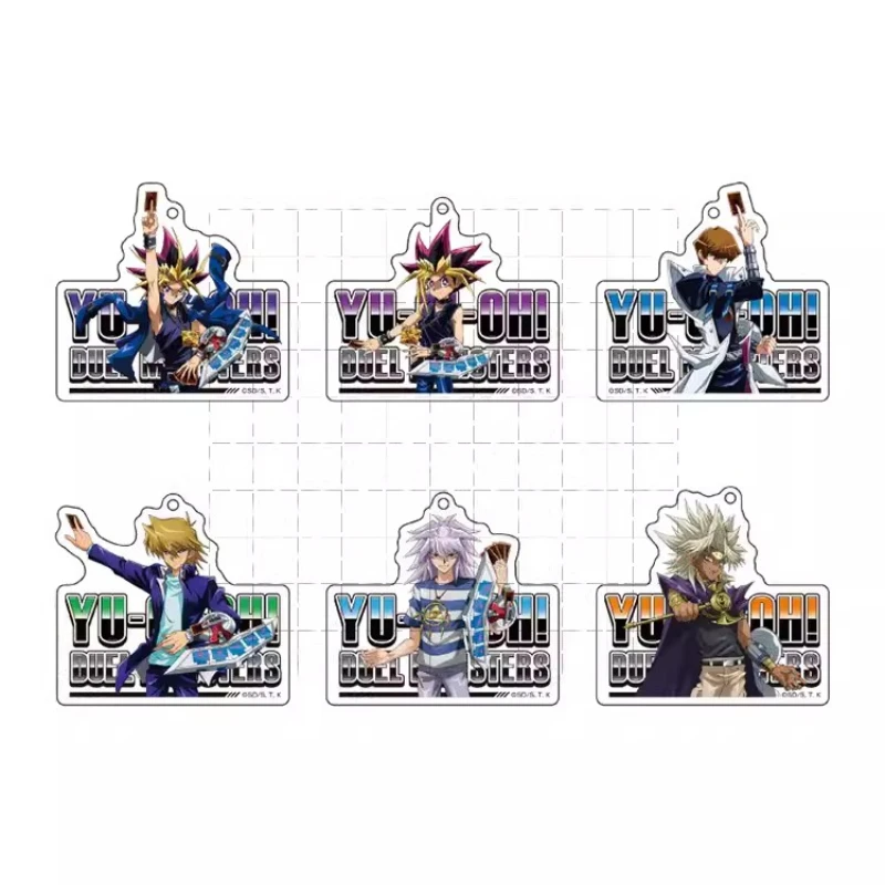 Game Yu-Gi-Oh! Duel Monsters Acrylic Keychain Doll Anime YuGiOh Yugi Muto Seto Kaiba Ryou Bakura Keyring for Gift