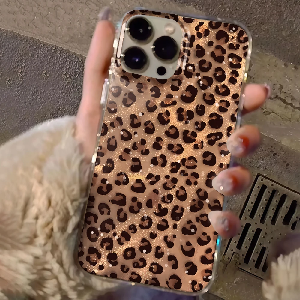 Leopard Print Bling Glitter Cl - Glitter Shockproof Case review and price