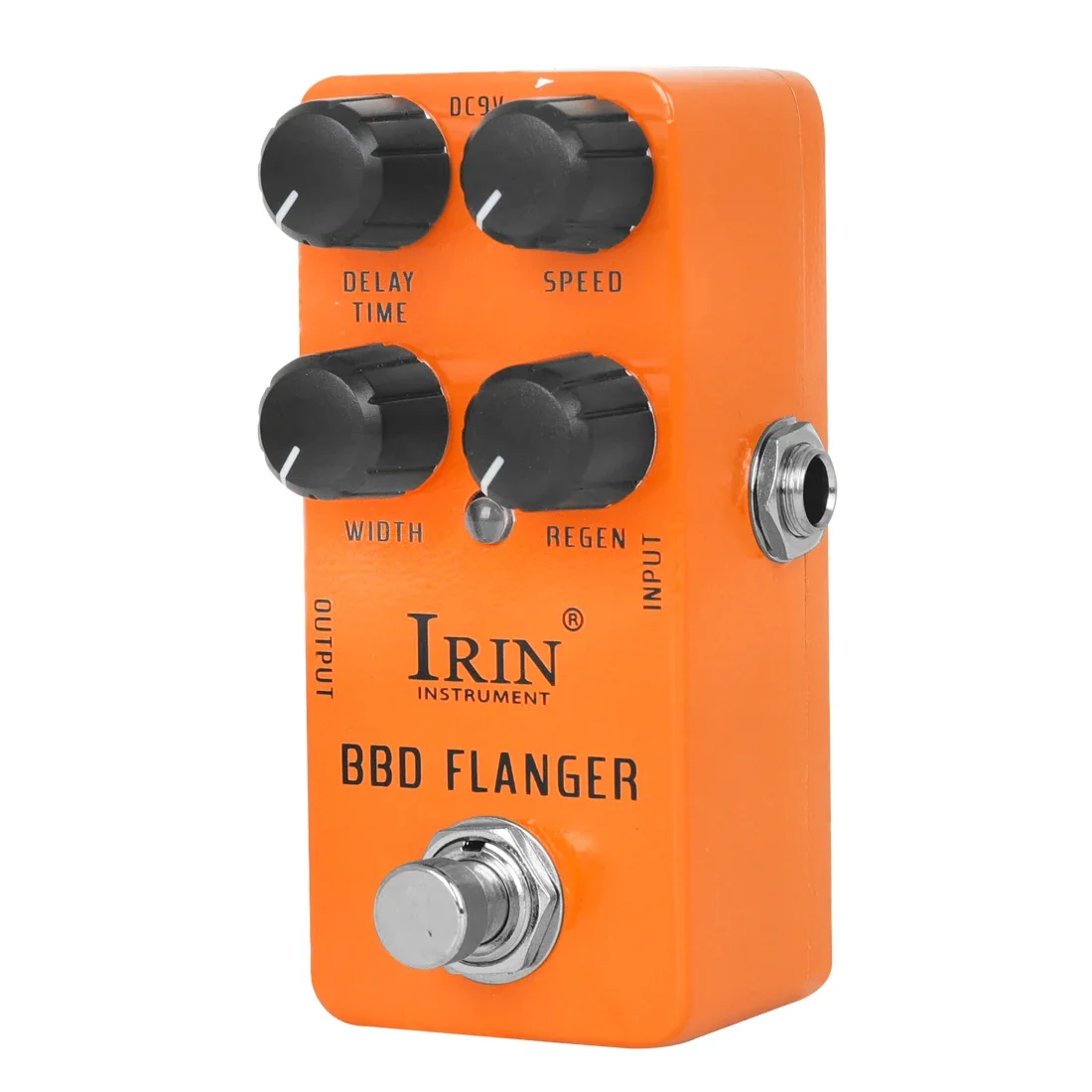 IRIN RS-08 BBD Flanger Pedal efek gitar Pedal metalik Flanging Timbre mirip suara cepat Vibrato Pedal Bypass sejati