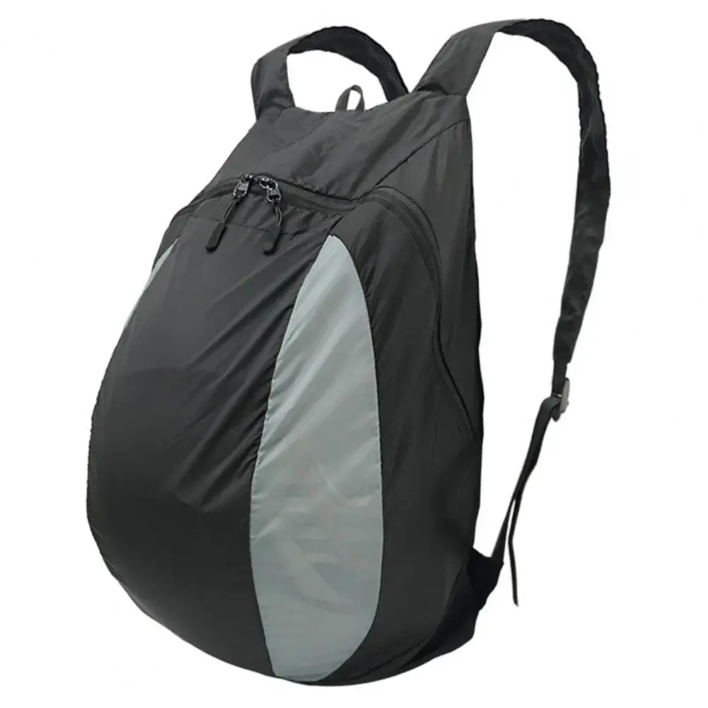 Mochila de nailon para casco de motocicleta, bolsa de almacenamiento plegable, equipo de equitación al aire libre, se mantiene seco, única