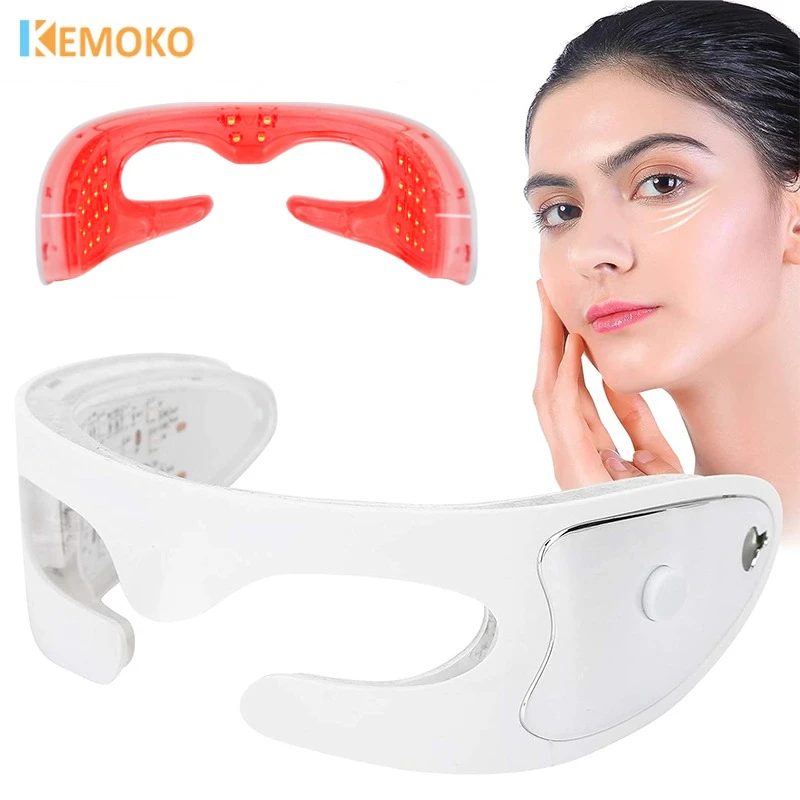 ثلاثية الأبعاد العلاج بالضوء الأحمر مدلك العين EMS الهالات السوداء الانتفاخ التجاعيد تقليل عيون التعب الإغاثة الاسترخاء العناية بالجمال #1