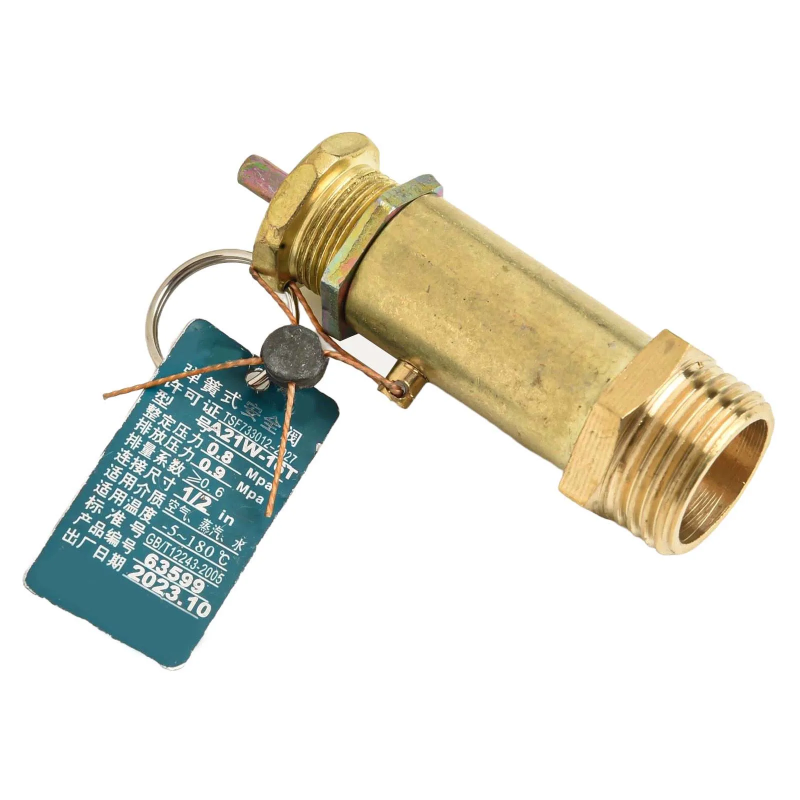 Air Compressor Pressure Safety Valve 1/2 For BSP Brass Copper Relief Valve 8KG/16KG for Industrial Applications