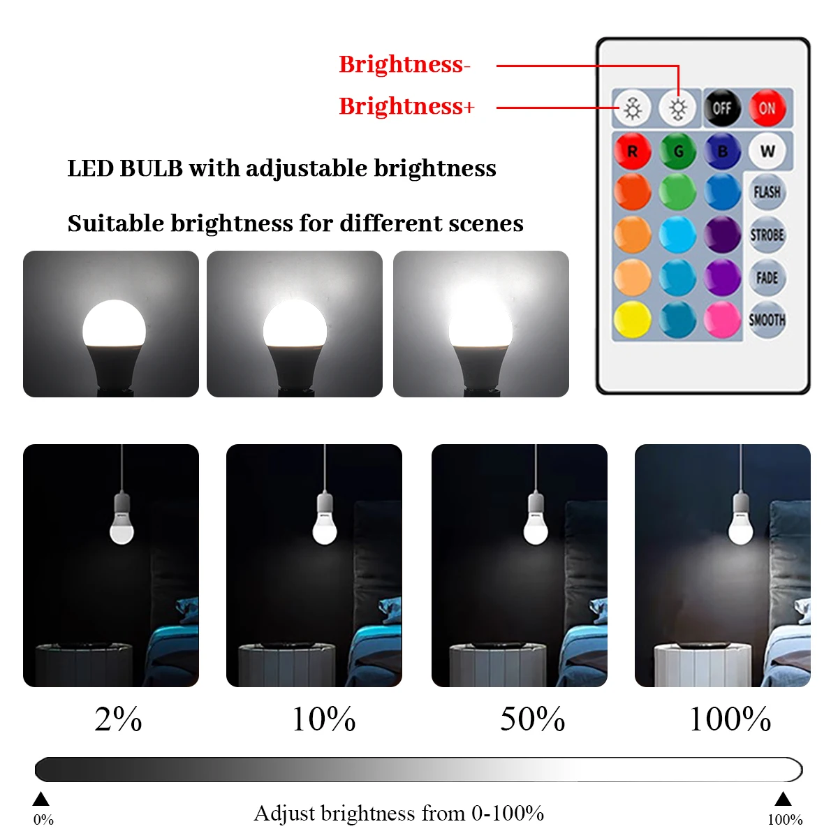 2 قطعة RGB لمبة LED متعدد الألوان ضوء E14 E27 B22 T37 16 ألوان 220 فولت 110 فولت الإضاءة الذكية عكس الضوء 24 مفتاح التحكم عن بعد مصباح